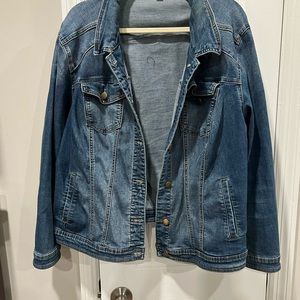 2 Jean Jackets and a Black Leather Jacket  2x